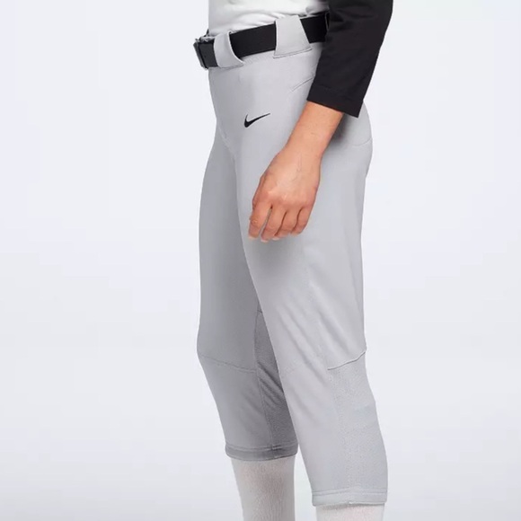 Nike Team Engineered Women’s (Size Large) Lightweight Knit Gray Softball Pants - Picture 5 of 7
